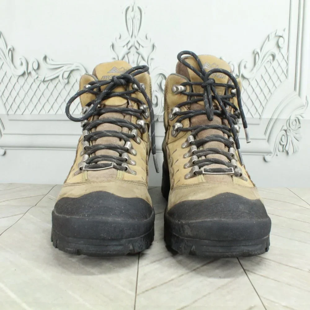 Montrail Gentorx 1743 Brown Leather Mid Trail Vibram Hiking Boots US 9 - Picture 4 of 9